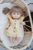 Mustard Dress with Buttons - Doll