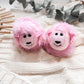 Pink Robe & Poodle Slipper Set- DOLL