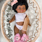 Pink Robe & Poodle Slipper Set- DOLL