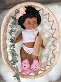 Pink Robe & Poodle Slipper Set- DOLL