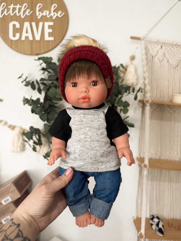 Rafael With Lounge Outfit- Mini Colettos Boy Doll - OOAK