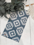 Beach Towel / Blanket - Navie Aztec - Handmade