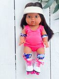 Isabel With Girly Skater Outfit- Mini Colettos Girl Doll - OOAK