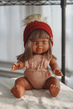 Dusty Rose Gauze Romper - Doll