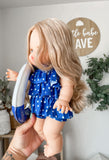 Navy Blue Polka Dot Swim - DOLL