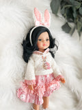 Lei with Easter Bunny Outfit- PR Las Amigas Doll - OOAK