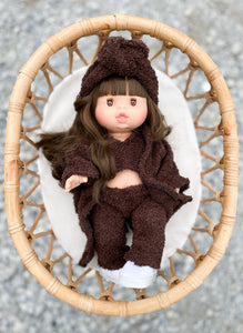 Valentine With Cozy Sherpa Outfit -Minikane Girl Doll - OOAK