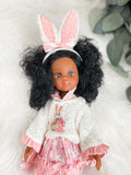 Nola with Easter Bunny Outfit- PR Las Amigas Doll - OOAK