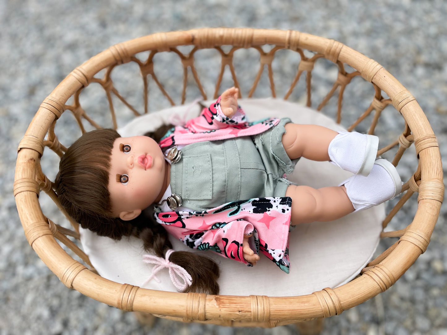 Valentine With Country Girl Outfit -Minikane Girl Doll - OOAK