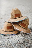 Straw Sun Hat - Wanderlust Charcoal