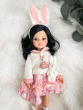 Lei with Easter Bunny Outfit- PR Las Amigas Doll - OOAK