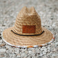 Straw Sun Hat - Wanderlust Charcoal