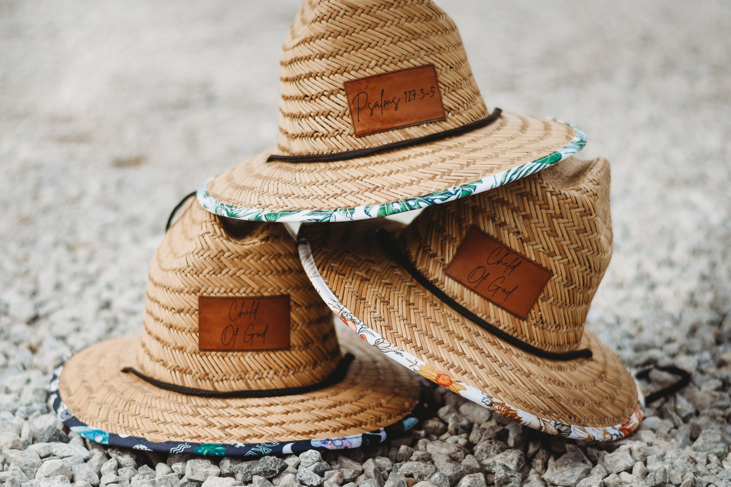 Straw Sun Hat - Wanderlust Charcoal