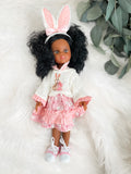 Nola with Easter Bunny Outfit- PR Las Amigas Doll - OOAK