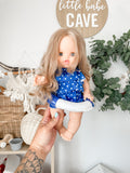 Navy Blue Polka Dot Swim - DOLL