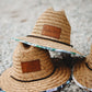 Straw Sun Hat - Wanderlust Charcoal