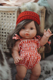 Gingham Bodysuit - Red + White - DOLL