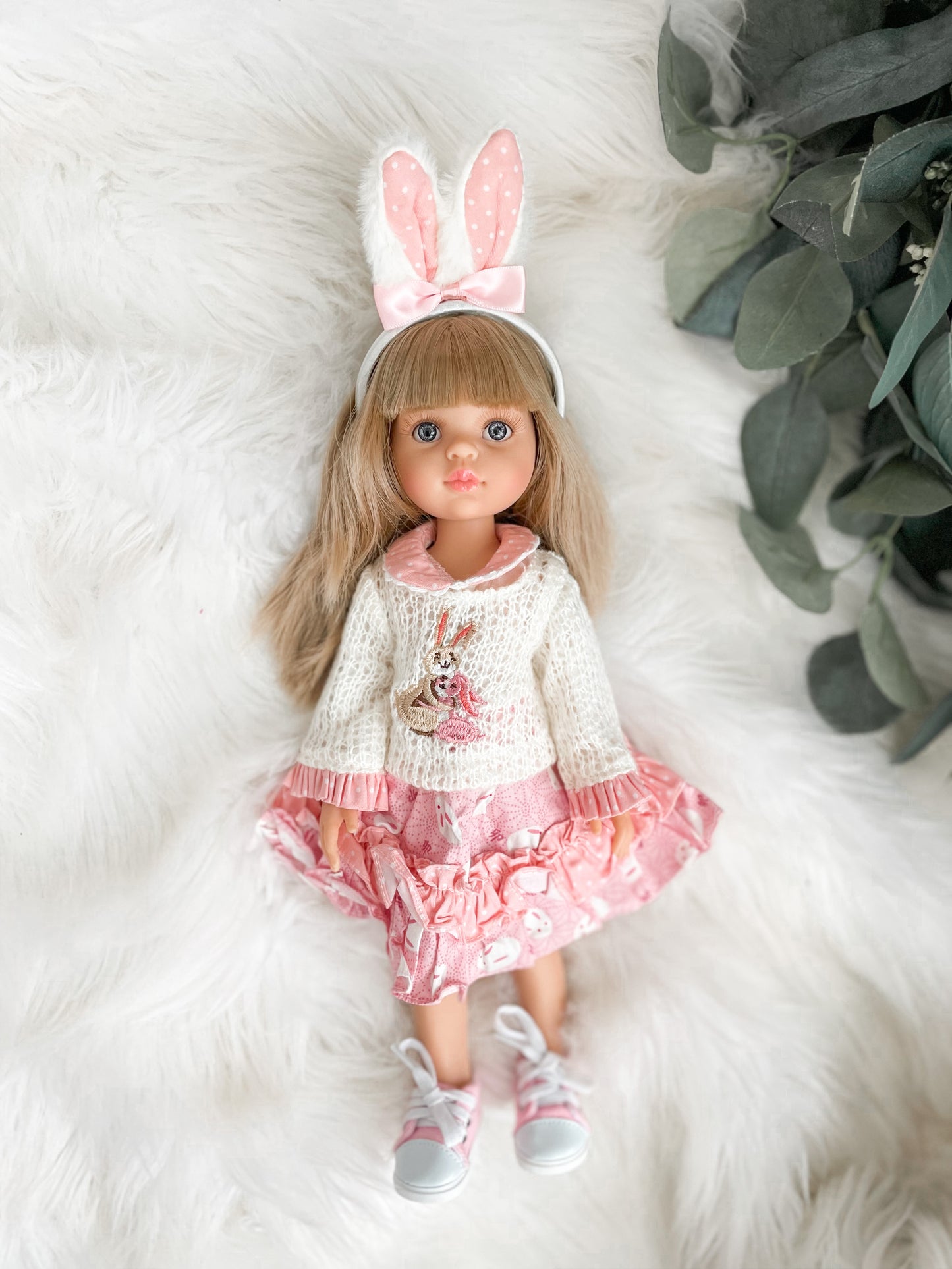 Carla with Easter Bunny Outfit- PR Las Amigas Doll - OOAK