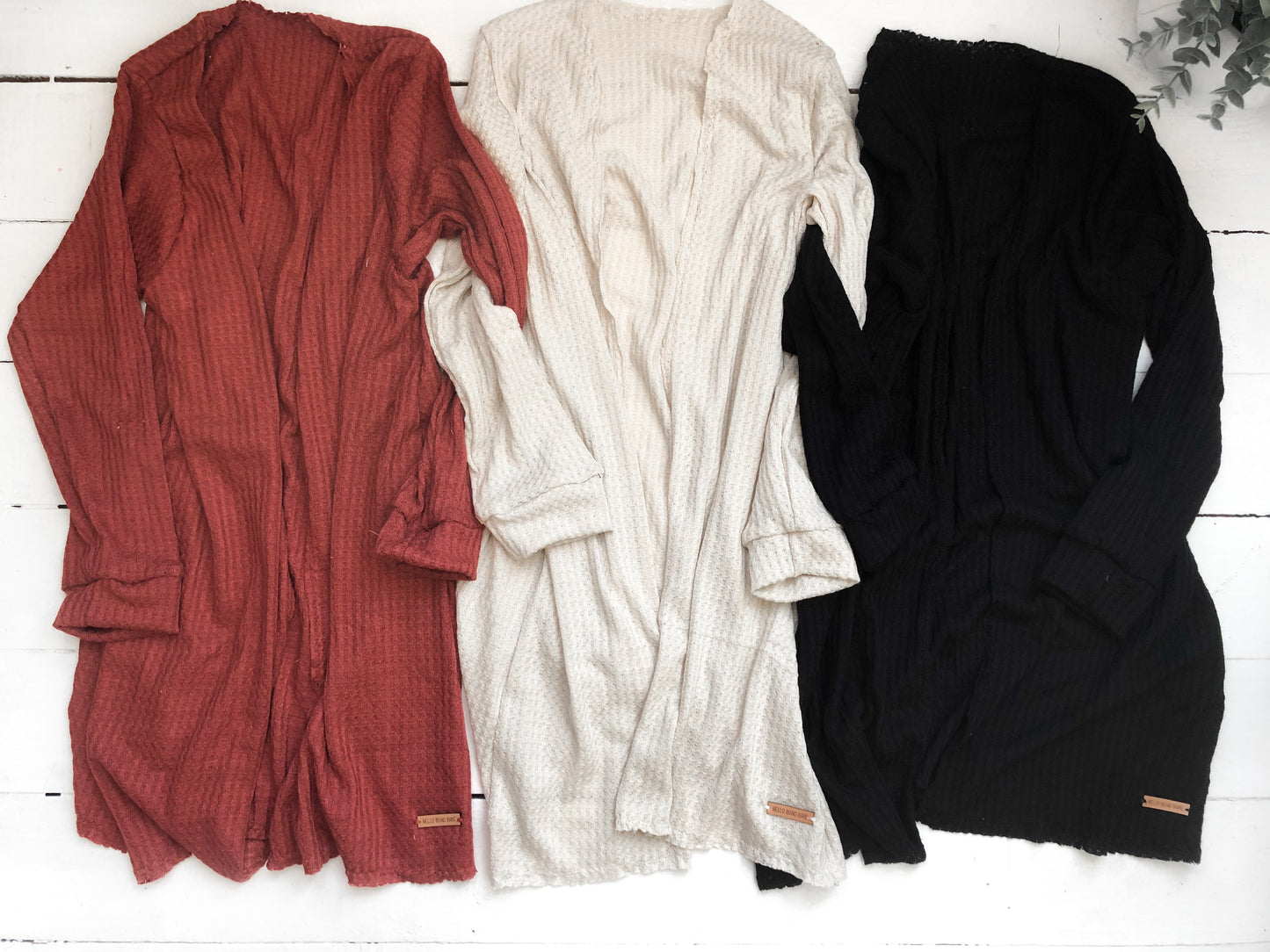 Waffle Cardigan/Duster - Multiple Colors PREORDER