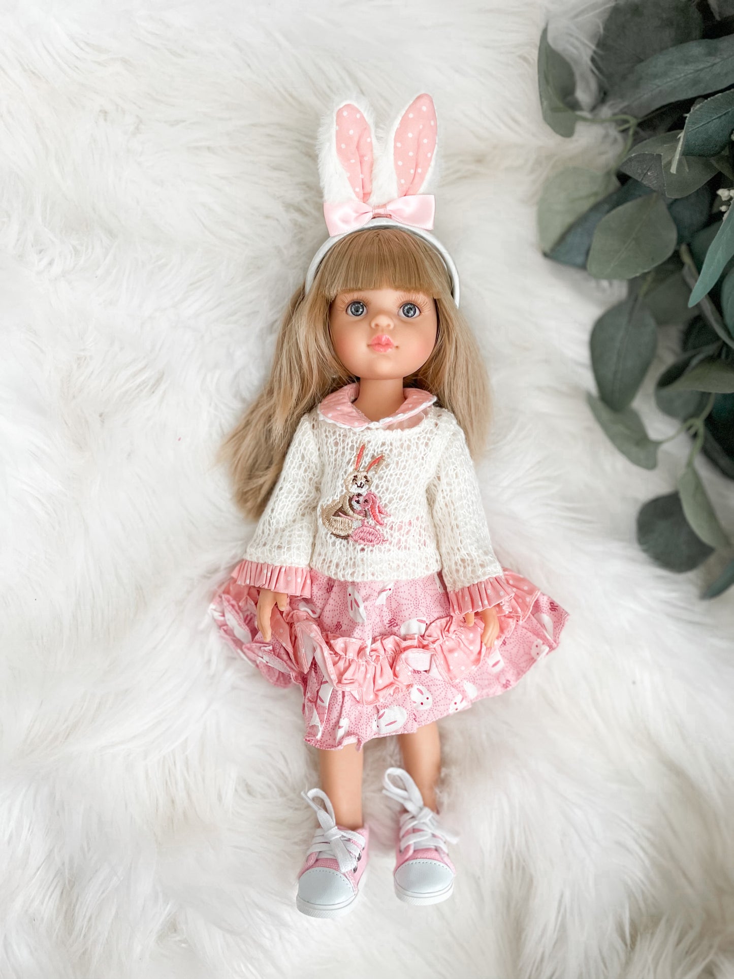 Carla with Easter Bunny Outfit- PR Las Amigas Doll - OOAK