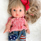 Gingham Crop - Red + White - DOLL
