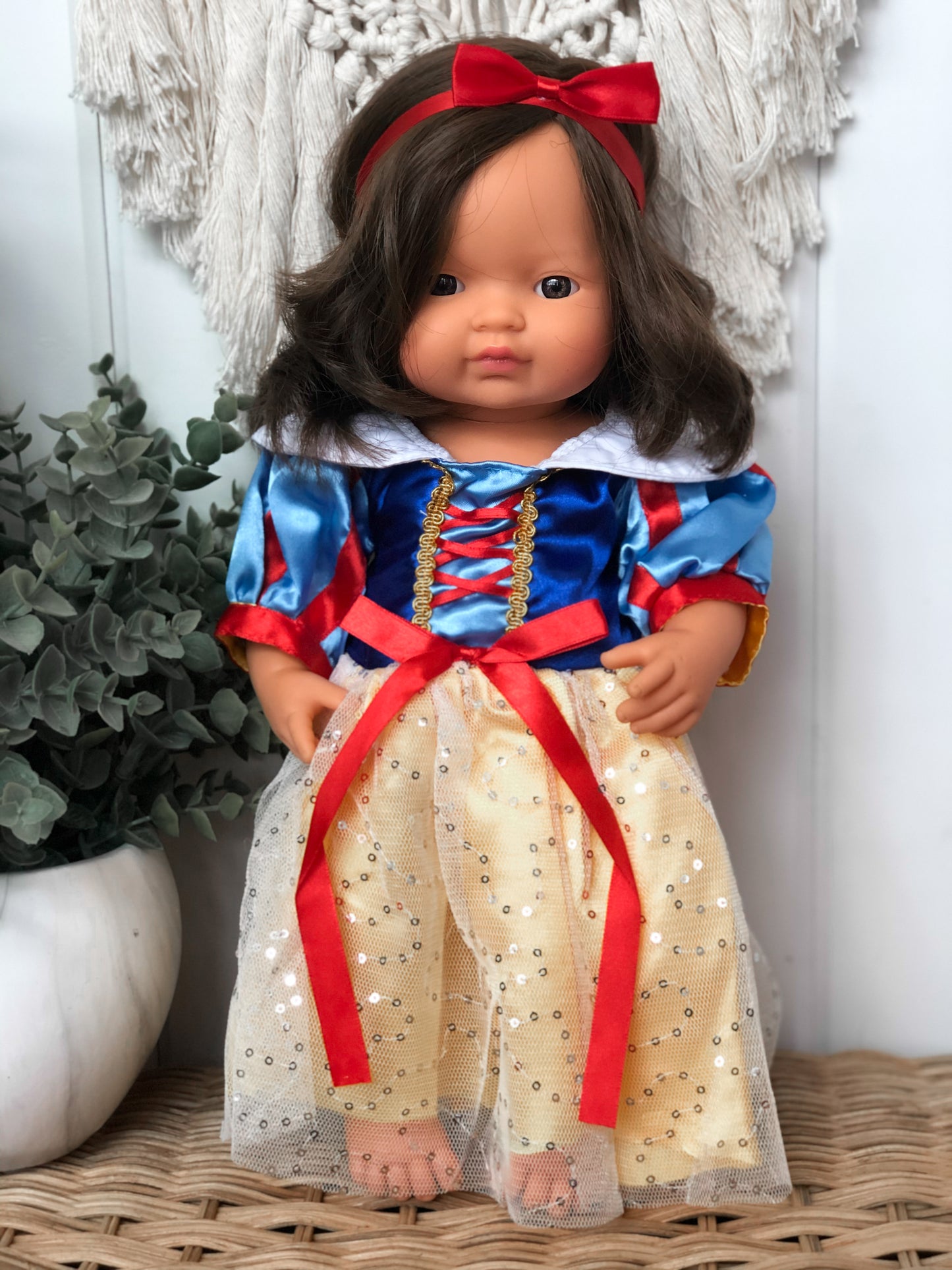 Snow White Inspired Dress- Doll