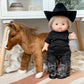 Black Cowgirl/Cowboy Boots - DOLL