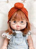 Boho Gold Round Glasses - Doll