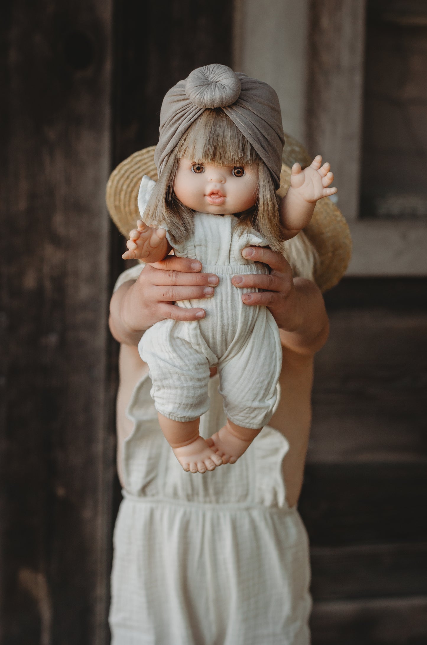 Duo Collection - Ecru Romper - Dolly + Me