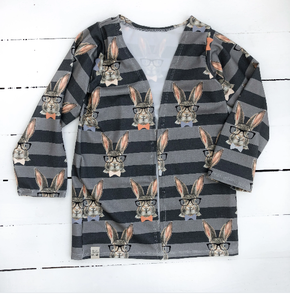 Hipster Bunny Cardigan - 9 Months