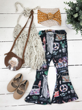 Wanderlust Bell Bottoms - Charcoal