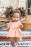 Coral Gauze Dress - Doll