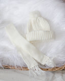 Ivory Knit Hat & Scarf - DOLL