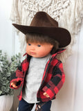 Brown Cowboy Hat - Doll