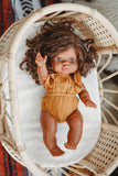 Mustard Gauze Romper - Doll