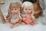 Gingham Bodysuit - Tan + White - DOLL