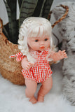 Gingham Bodysuit - Red + White - DOLL