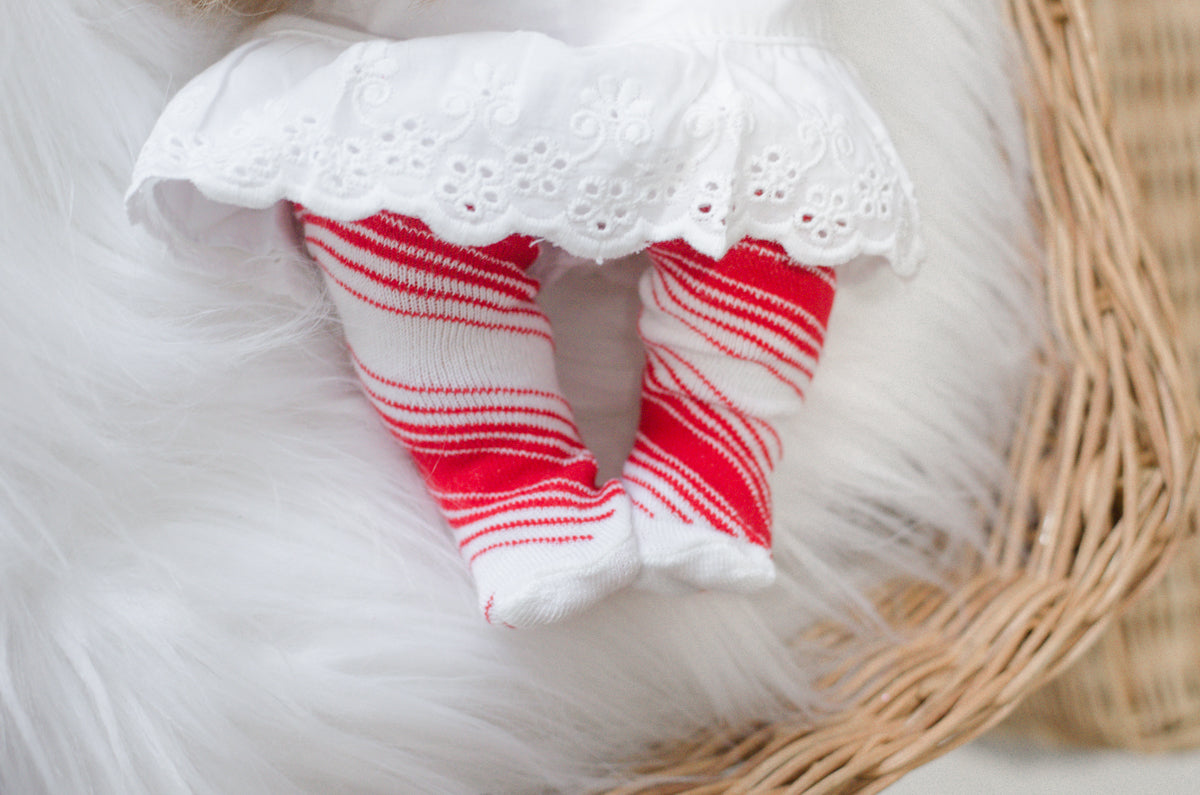 Candy Cane Tights - DOLL