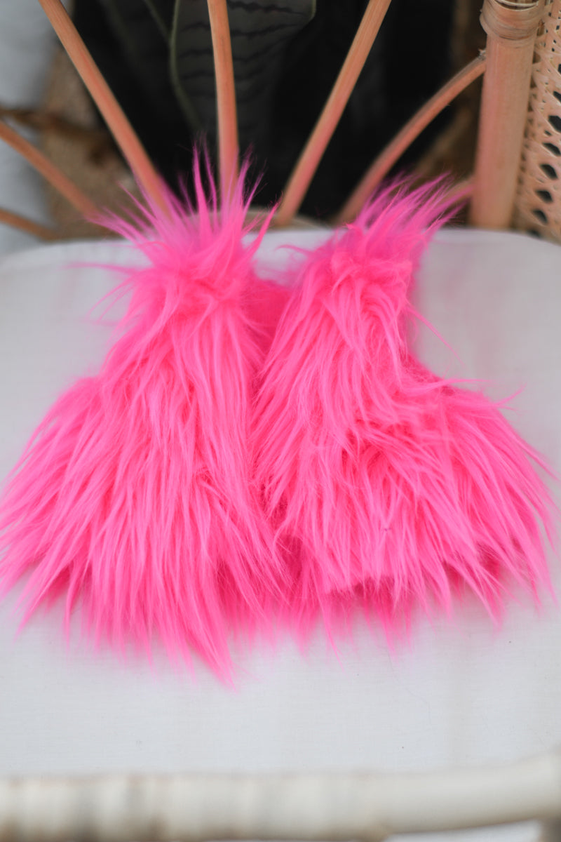 Faux Fur Vest -Hot Pink- Doll