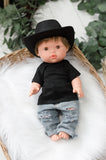 Black Cowboy / Cowgirl Hat- DOLL