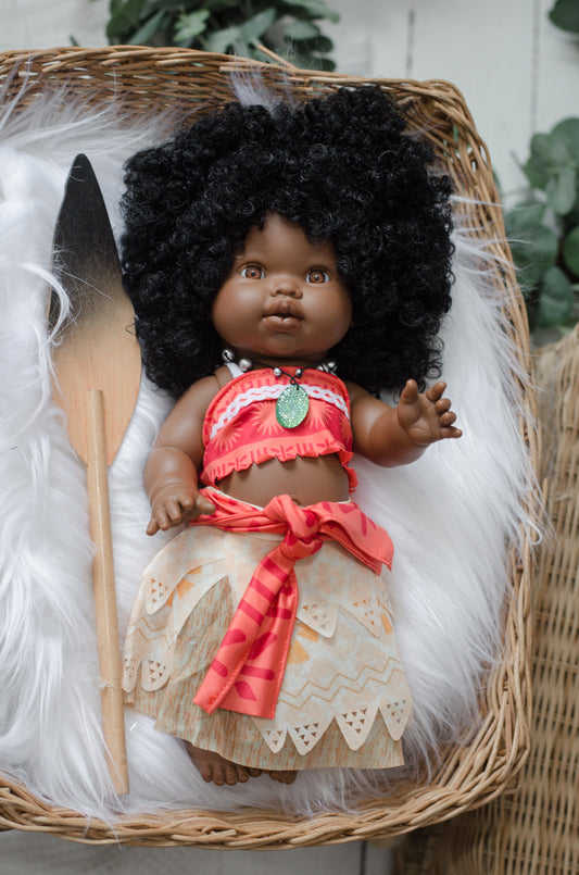 Moana Inspired Outfit- Doll