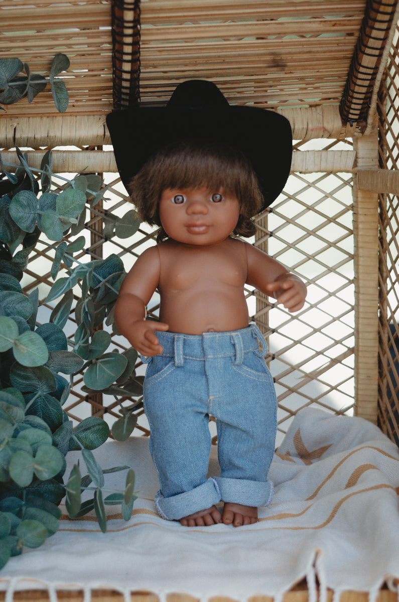 Black Cowboy / Cowgirl Hat- DOLL