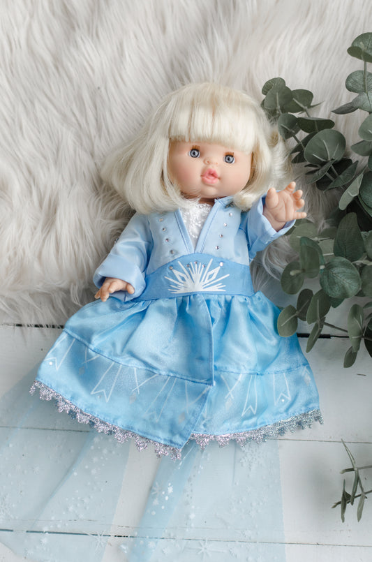 Elsa Inspired Princess Dress - Doll
