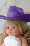 Purple Cowboy / Cowgirl Hat - Doll