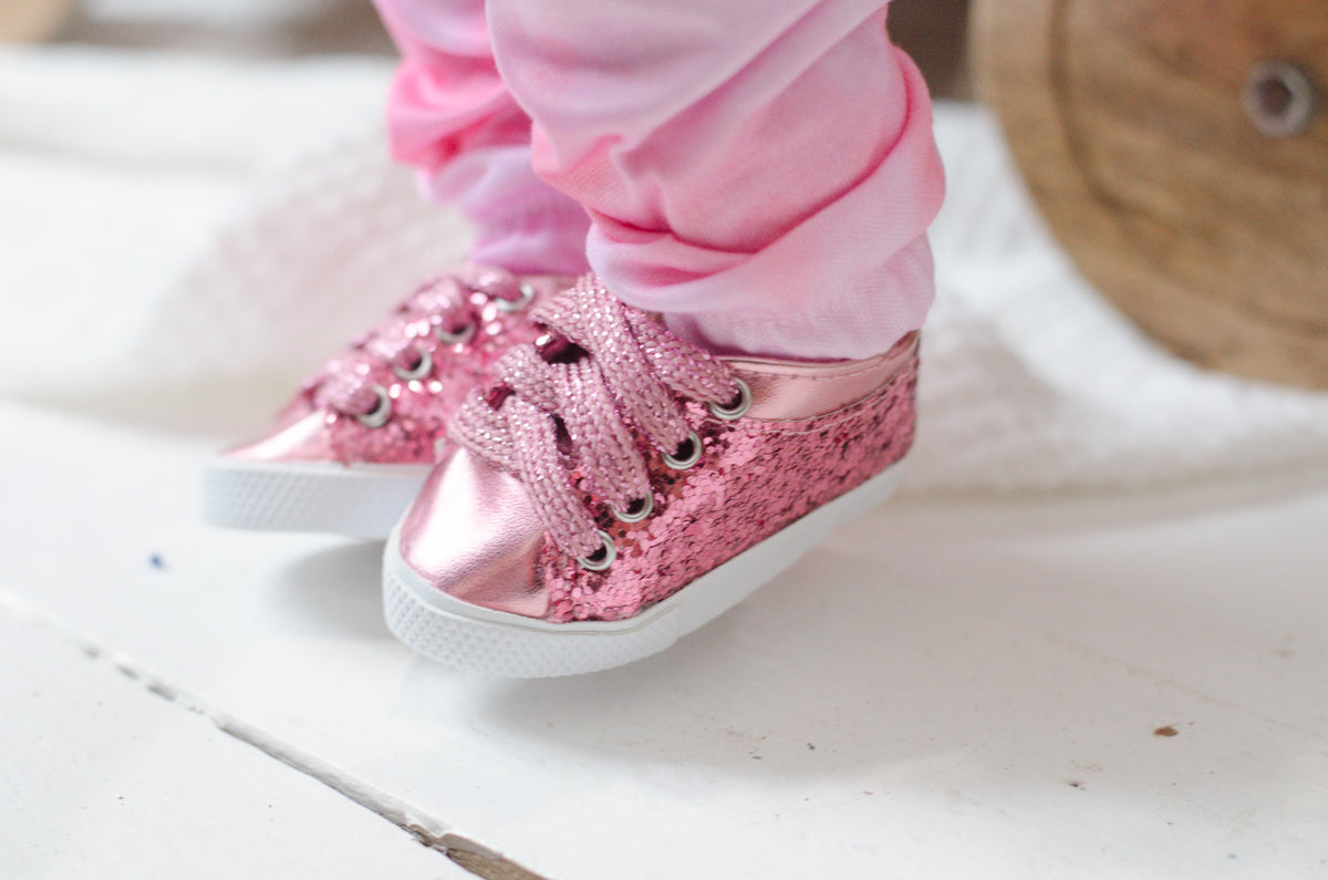 Pink Sparkle Sneakers - DOLL