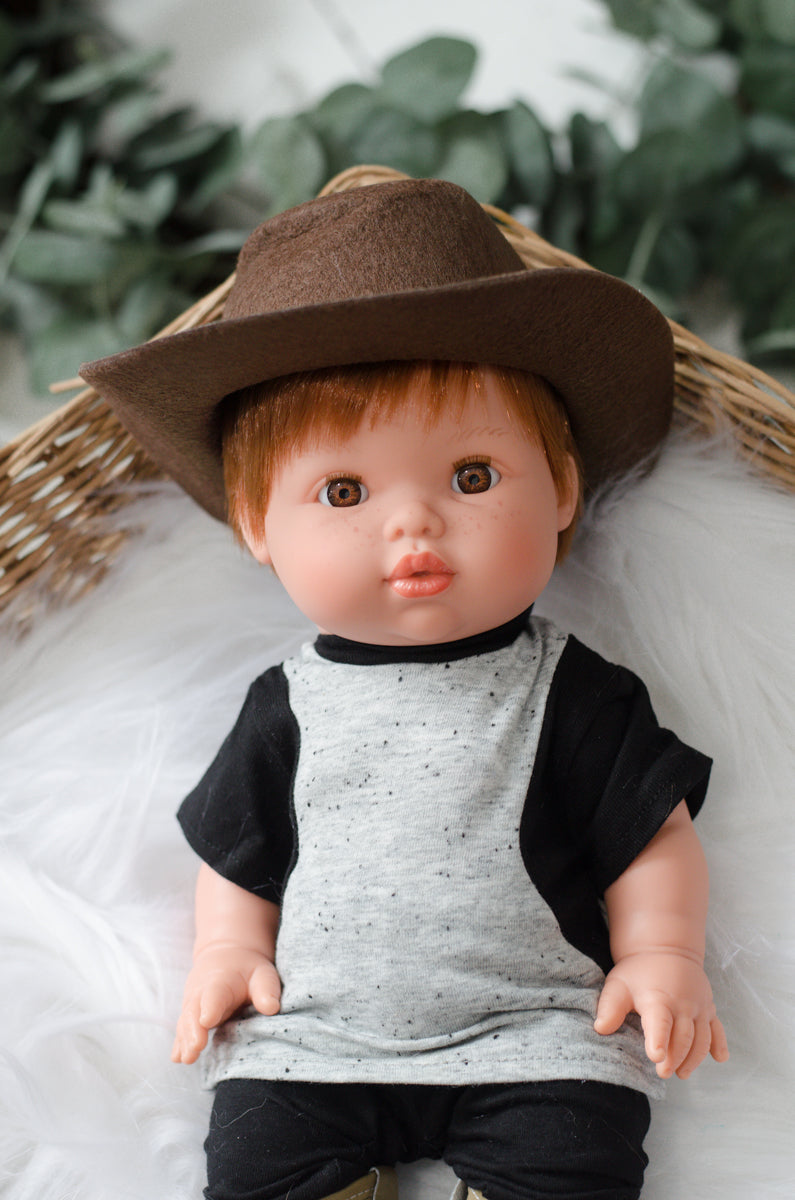 Brown Cowboy Hat - Doll