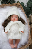 Ivory Knit Hat & Scarf - DOLL