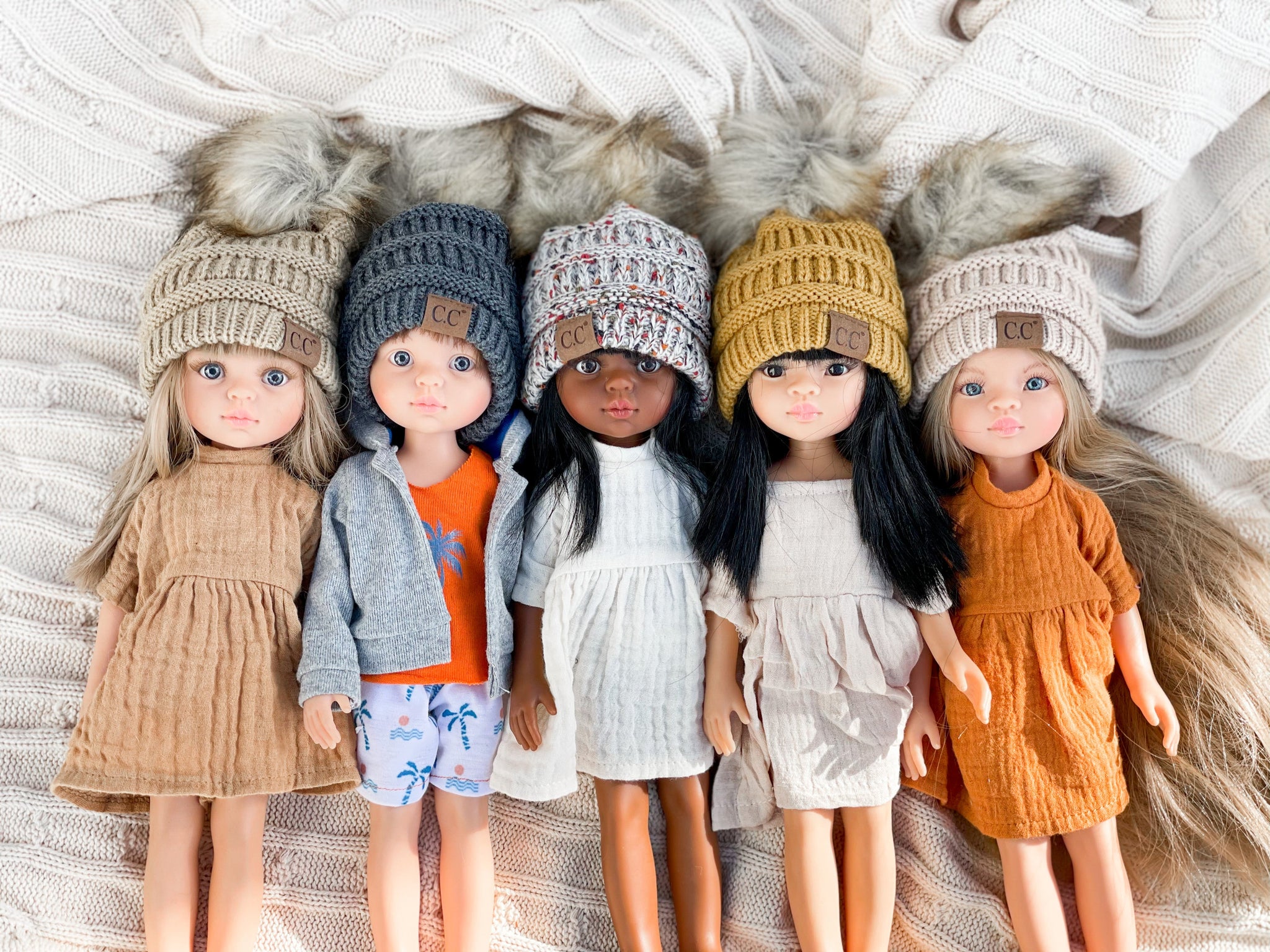 CC Beanie Grey DOLL Hello Boho Babe