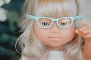 Turquoise Glasses - Doll