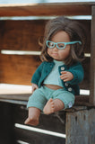 Turquoise Glasses - Doll